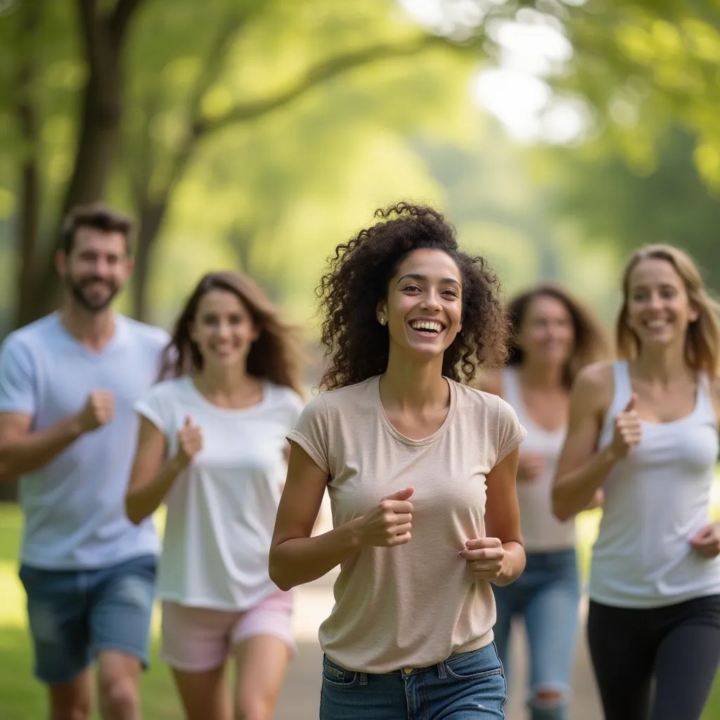 Personnes actives et épanouies